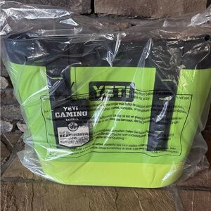 YETI Camino Tote - Neon Green and Black